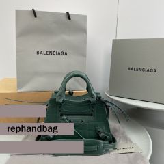 AAA+ Balenciaga Replica cuag Dark green crocodile bag