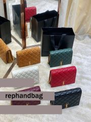 Replicas Saint Laurent Becky Large chain bag in quilted lambskin